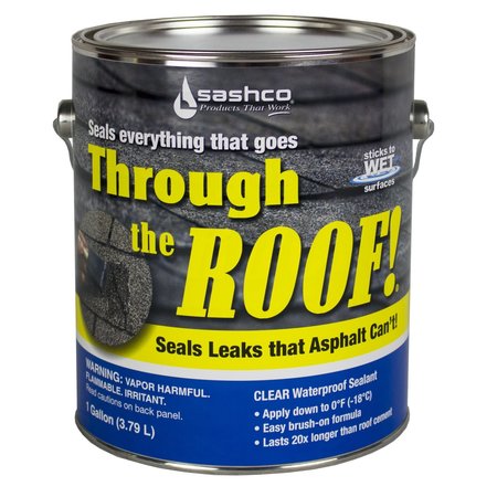 Through The Roof Sashco  Clear Elastomeric Roof Sealant 1 gal 14004